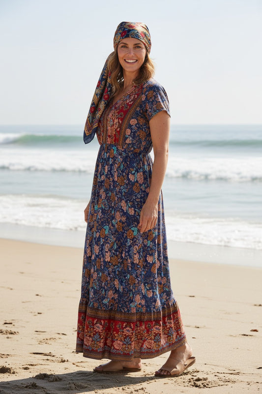 Vestido Largo Bohemio TEMOFON- Talla L