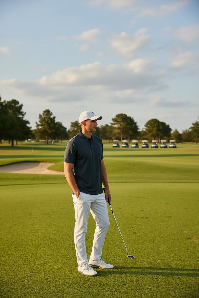 Camisa de golf para hombre talla M color negro marca FILA– pieza única