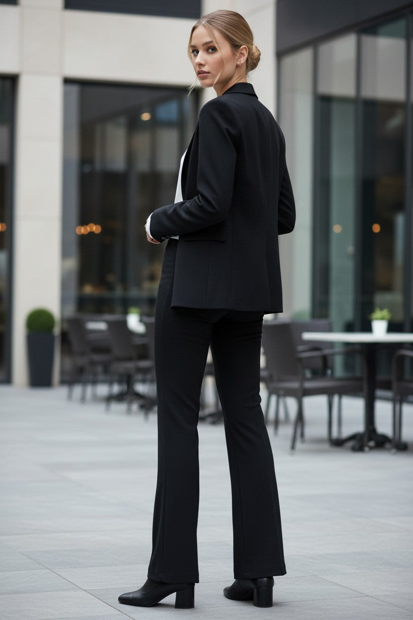 Pantalón de Vestir Acampanado Mujer CALVIN KLEIN – Talla XL