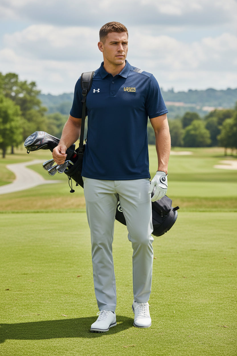 Camisa de golf para hombre Under Armour talla M azul marino – Envío a todo México