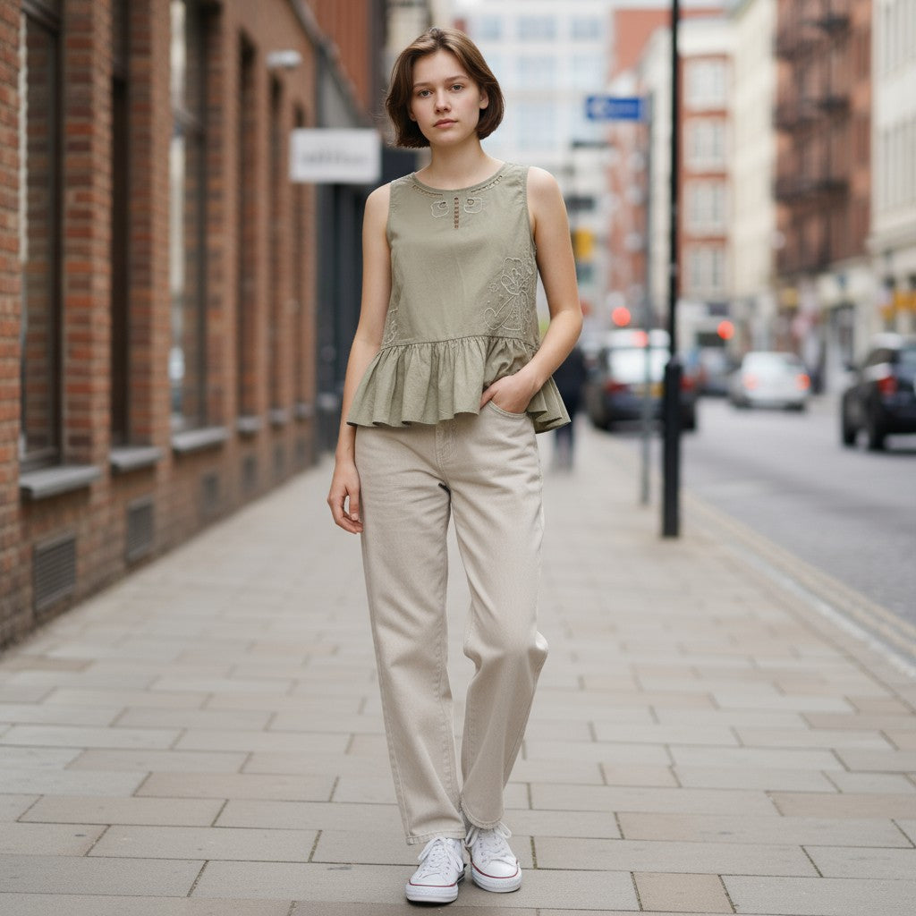 Blusa Casual Sin Mangas Mujer MADEWELL Talla XS