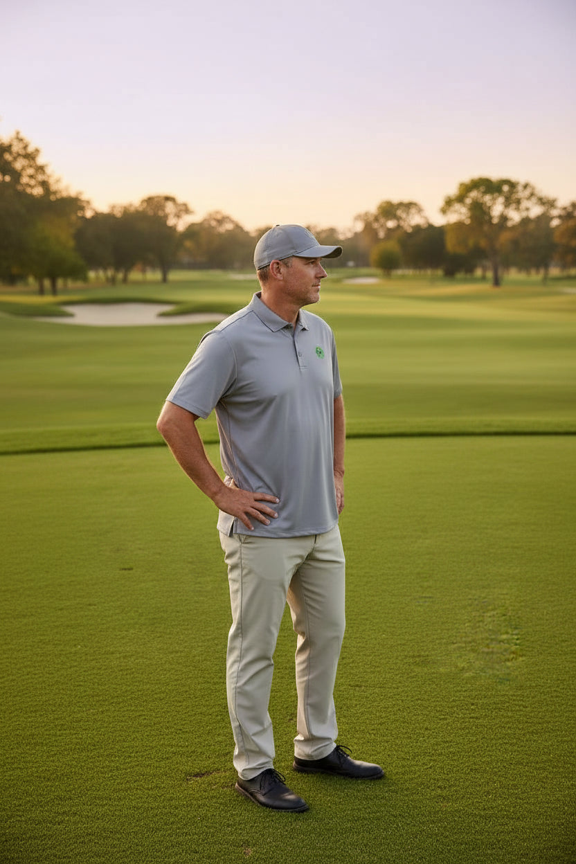 Camisa de golf para hombre talla L color morado– marca ALL IN MOTION