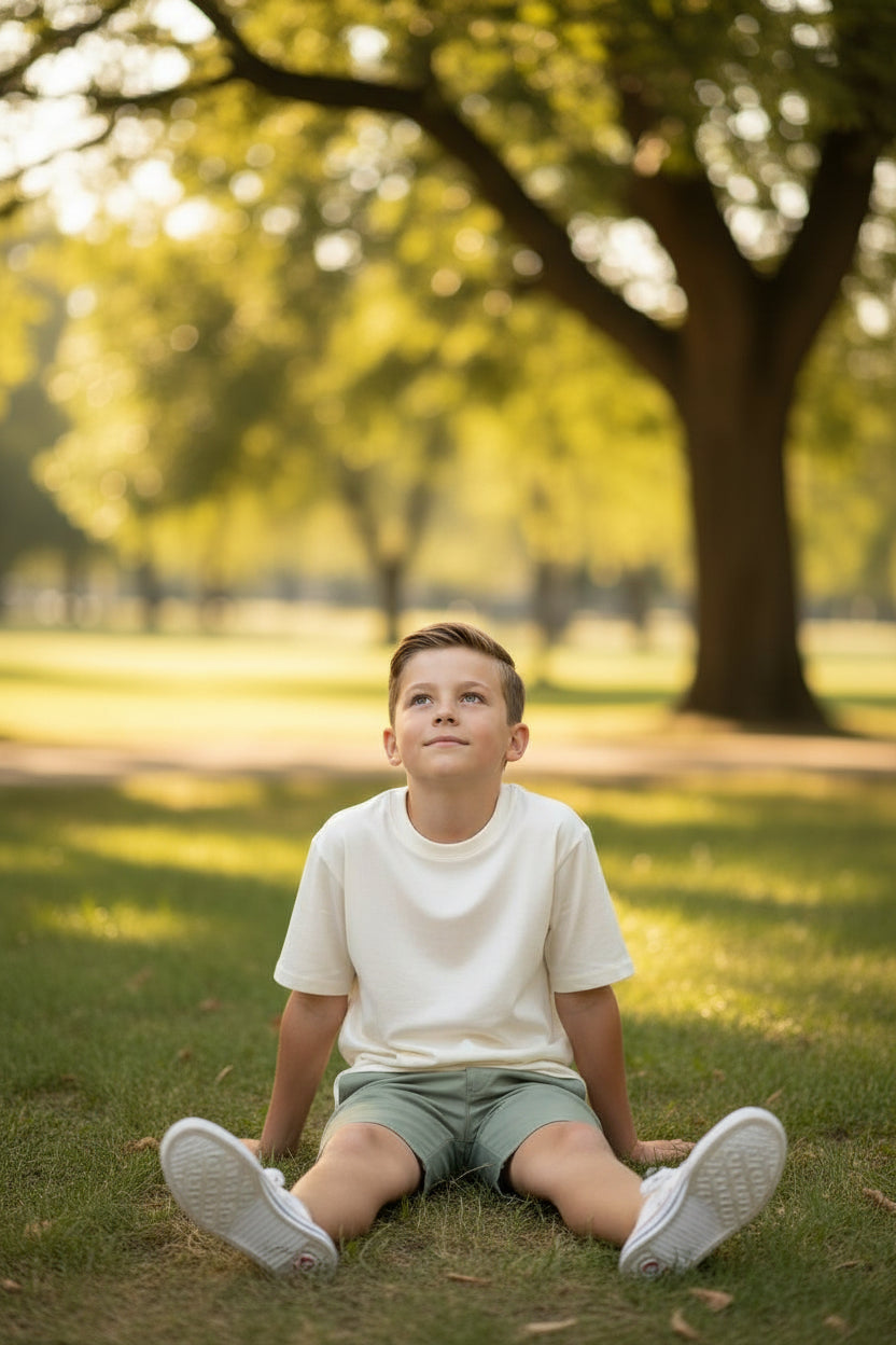 Bermudas de Golf para Niño Talla L – Color Beige marca SLAZENGER (Única Pieza)