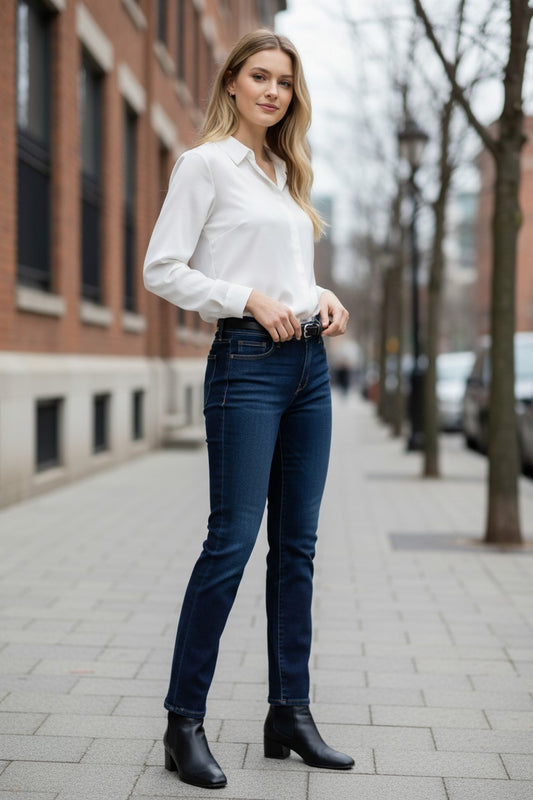 Skinny Jeans Mezclilla para Mujer GLORIA VANDERLIVO – Talla S