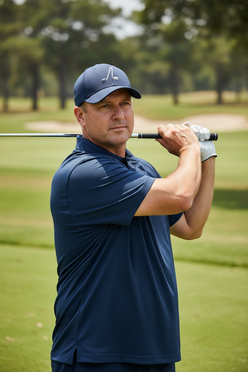 Camisa de golf para hombre talla XXL color azul marino – marca Under Armour