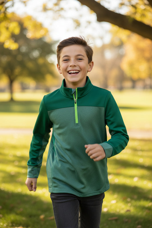 Sudadera para niño color verde marca CHAMPIONS– talla M (8/10 años)