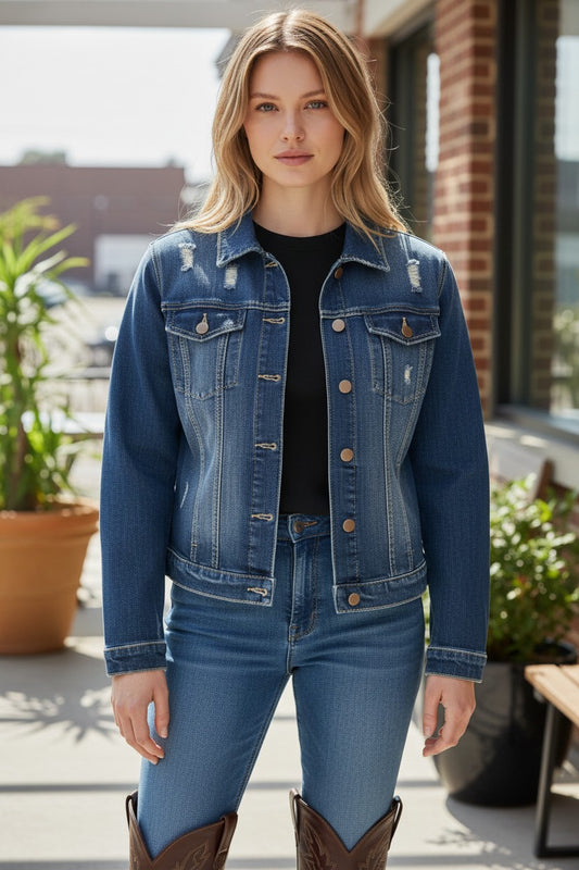 Chamarra de Mezclilla Mujer WONDER NATION – Talla XXL