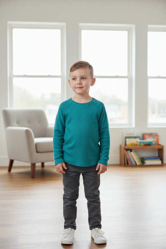 Camisa de Manga Larga para Niño JUMPING BEANS talla (6 años)