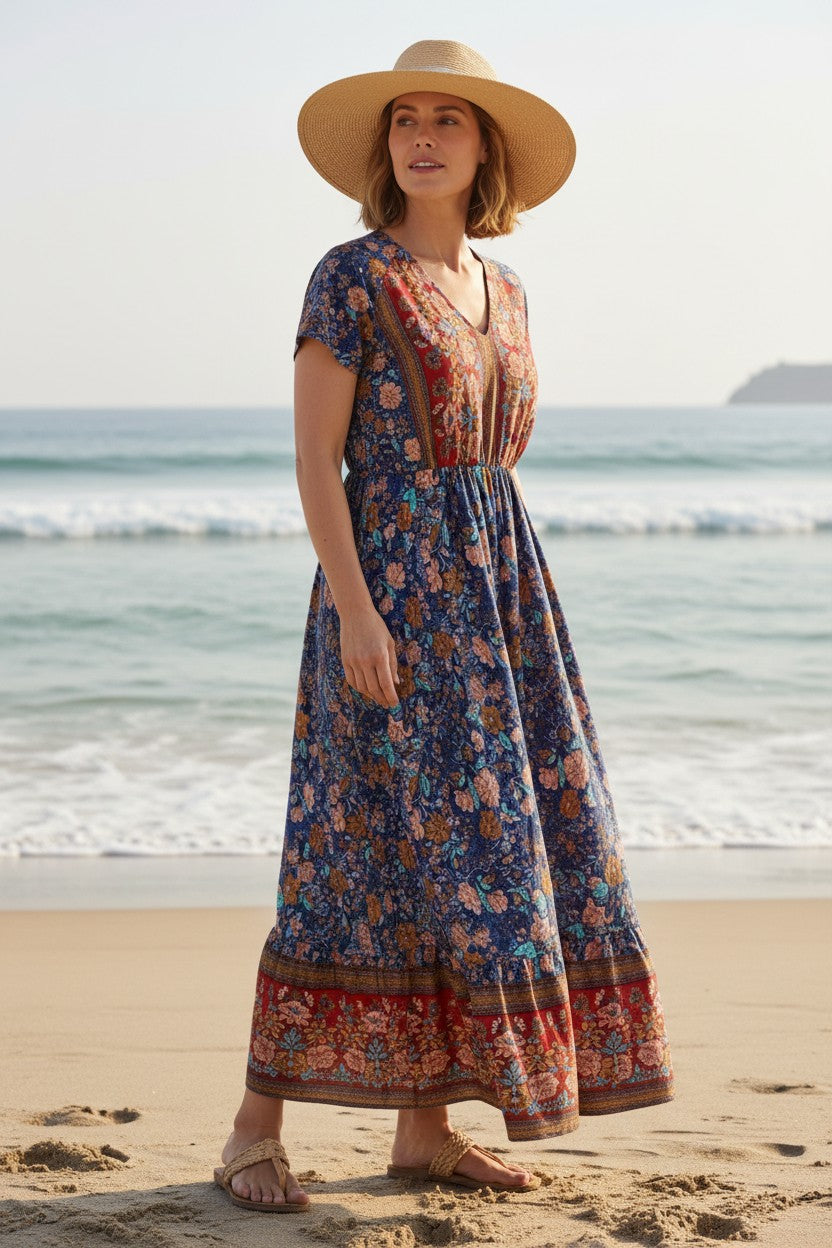 Vestido Largo Bohemio TEMOFON- Talla L