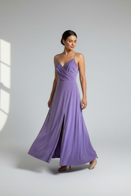 Vestido Largo Morado WINDSOR- Talla L