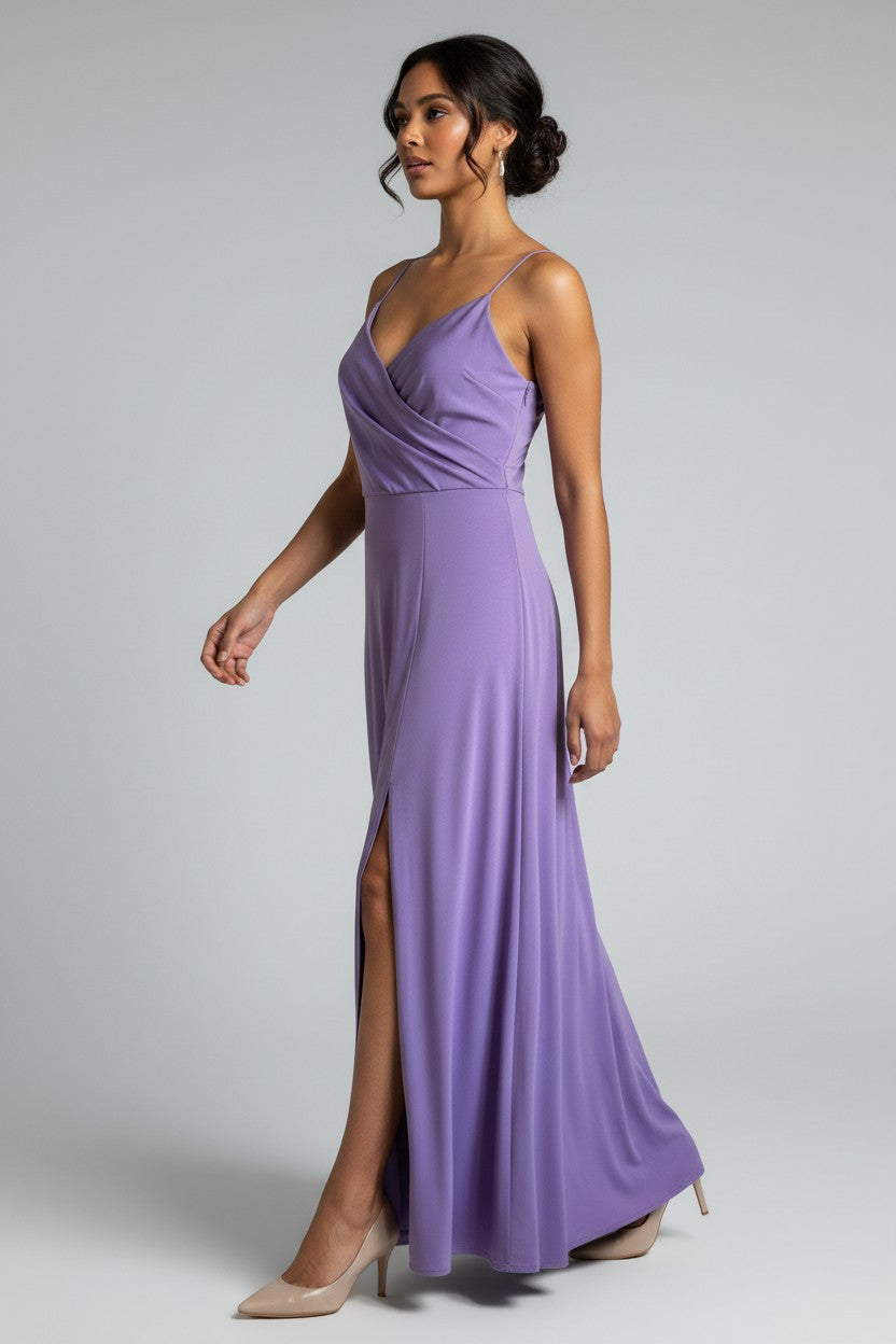 Vestido Largo Morado WINDSOR- Talla L